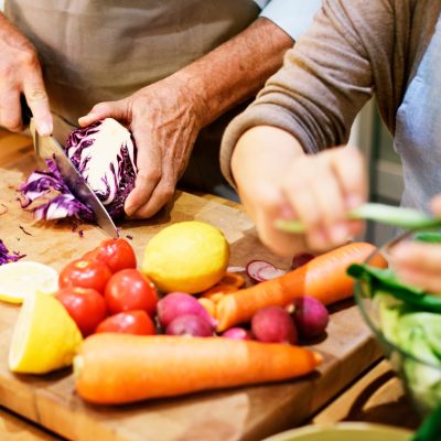 Image of delicious food being prepared